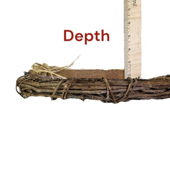 SOLD ! Angel Grapevine Wreath Americana Hand Made Primitive Patriotic  America - Picture 8 of 16